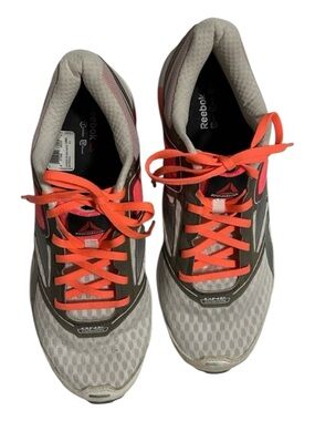 Reebok women’s walking/running shoes Size 11 tangerine gray white easy athletic